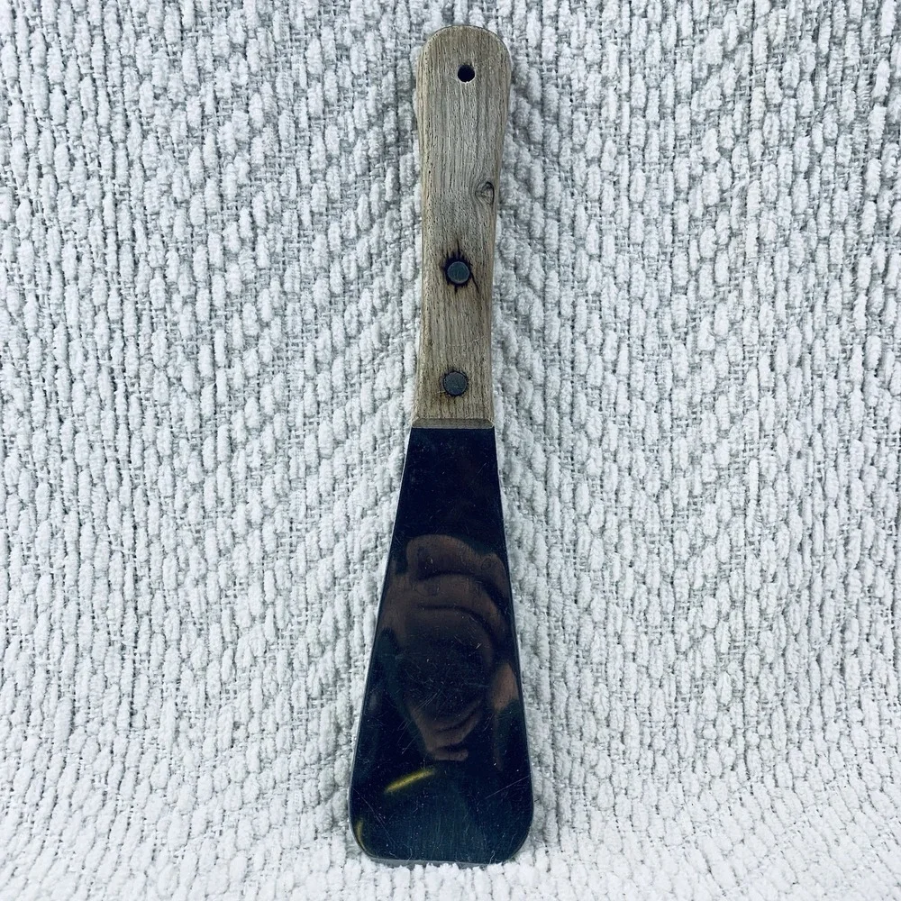 Vintage Vernco #2 Stainless Steel Ice Cream Spade Scoop Wood Handle 9 1/2